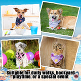 Reginary 180 Pcs Spring Dog Bandanas Bulk Hawaiian Triangle Dog Scarfs Bib Bandanas Plaid Flamingo Pet Triangle Bibs Kerchief Adjustable Bandana for Pet Grooming Costume Accessory(Paw Print)