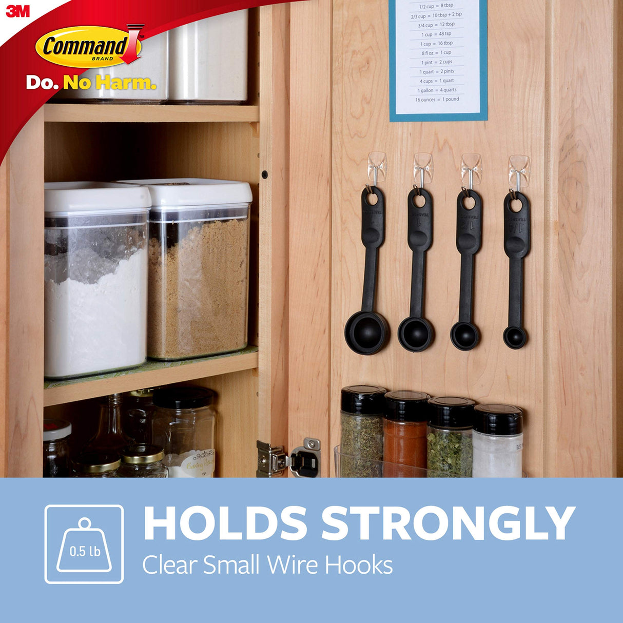 Command Small Clear Wire Toggle Hooks, 10 Hooks and 12 Command Strips, Damage Free Hanging Wall Hooks with Adhesive Strips, Adhesvie Hooks for Hanging, Organization and Storage, Holds up to 0.5 lb