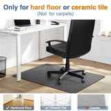 Placoot Office Chair Mat for Hardwood Floor, 55"x35" Computer Chair Rug, Under Desk Mat, Large Anti-Slip Floor Protector for Home Office