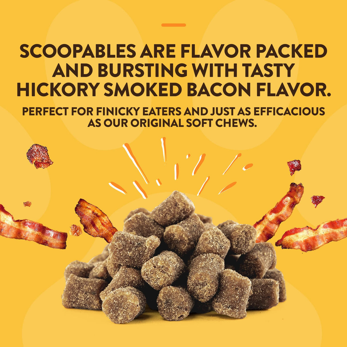 NaturVet Scoopables All-in-One Multivitamin for Dogs - Dog Vitamins and Supplements for Joint Support, Digestion, Skin & Coat Care & Immune - Hickory Smoked Bacon Flavor Vitamin Supplement | 11oz Bag