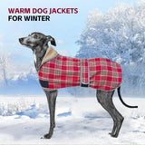 UOSIA Greyhound Coats - Autumn Winter Dog Jacket Adjustable Thin and Warm Fleece Coat for Whippet Dogs Cozy Lightweight Winter Dog Clothes for Italian Greyhound M