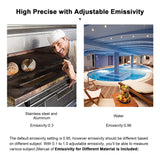 Non-Contact Digital Infrared Thermometer-BTMETER 980G High IR Laser Temp Gun for Kitchen Cooking Grilling Automotive with 16:1 of Distance Spot Ratio Backlit(-58℉-1292℉)(NOT for Human Temp)
