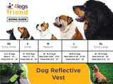 4LegsFriend Reflective Dog Vest. Hi-Visibility, Blaze Orange Oxford 300D Waterproof Dog Vest Helps Protect Your Best Friend. Safeguard Your PUP from Motorists & Hunting Accidents, On or Off Leash