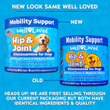 Well Loved Glucosamine for Dogs - Joint Supplement for Dogs, Made in USA, Vet Developed, Glucosamine Chondroitin, Hip and Joint Chews with MSM, Large Breed, Pain Relief, 120 Chews