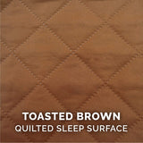 Furhaven Replacement Dog Bed Cover Quilted Sofa-Style, Machine Washable - Toasted Brown, Jumbo (X-Large)