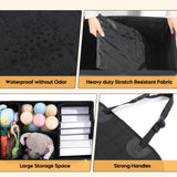 HOMBYS Detachable 2-in-1 Back Seat Extender for Dogs, Full-Coverage Pets Car Seat Cover & Storage Organizer, Waterproof Seat Protector for Cars, TruVs, Trucks (with Zipper Combination, Large)
