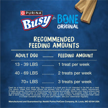 Load image into Gallery viewer, Purina Busy Bone Adult Dog Chew Bone Treats, Original - 10 ct. Pouch

