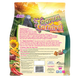F.M. Brown's Tropical Carnival Gourmet Bird Food for Parrots, African Greys, and Conures Under 13", Probiotics for Digestive Health, Vitamin-Nutrient Fortified Daily Diet - 5 lb.