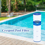 Cryspool® 07077 Filter Compatible with CCP420, Clean and Clear Plus 420, PCC105-PAK4, R173576, 570-0425-07, C-7471, 178584, 817-0106, FC-6470, 4×105 Sq. Ft Pool Filter Cartridges, 4 Pack