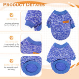 2 Pieces Dog Sweaters for Small Dogs Dog Clothes Female Winter Fleece Puppy Sweaters Warm Pet Outfit for Yorkie, Chihuahua, Bulldog, Dachshund, Pug