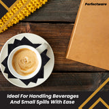 Perfectware 2ply Black Beverage Napkins. 2Ply Cocktail Black Napkins. 10 x 10 Black Beverage Napkin., Pack of 300ct