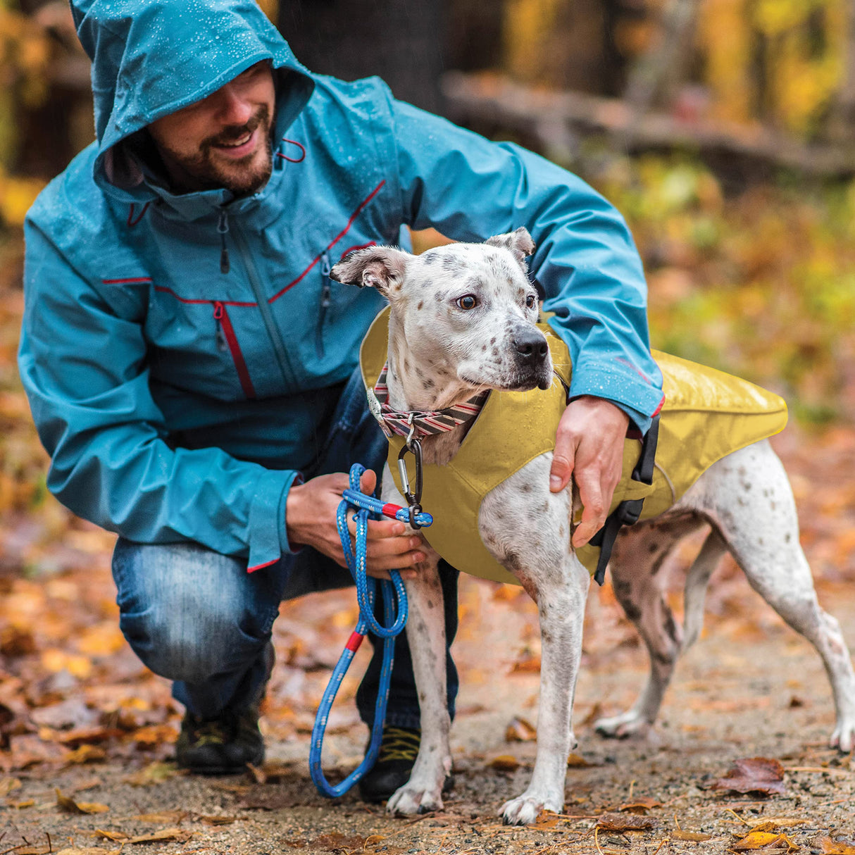 Kurgo Halifax Rain Shell, Dog Raincoat, Waterproof Rain Jacket for Dogs, Pet Poncho, Reflective, Leash Opening, Quick Release Buckles (Slicker Yellow, Small)