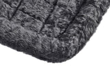 MidWest Homes for Pets Dog Bed – Gray Faux Fur Bolster, Ultra-Soft and Machine Washable, Fits 24-Inch Crates and Carriers, for Small Dogs and Cats