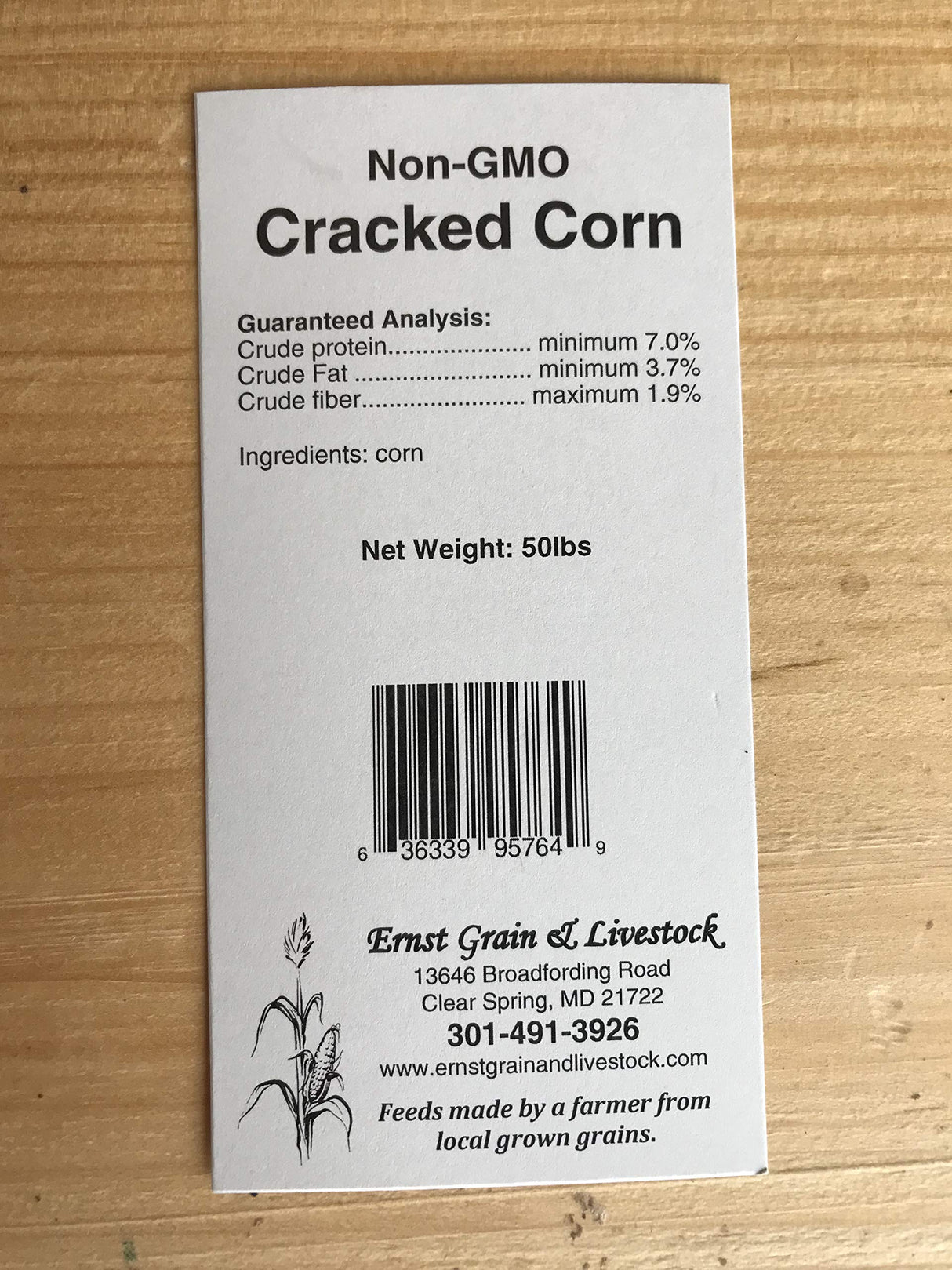 Ernst Grain & Livestock Cracked Corn, Non-GMO – Perfect Feed for Ducks, Squirrels, Chickens, Ducks, Deer, Rabbits, Geese, and More! (46 lb)