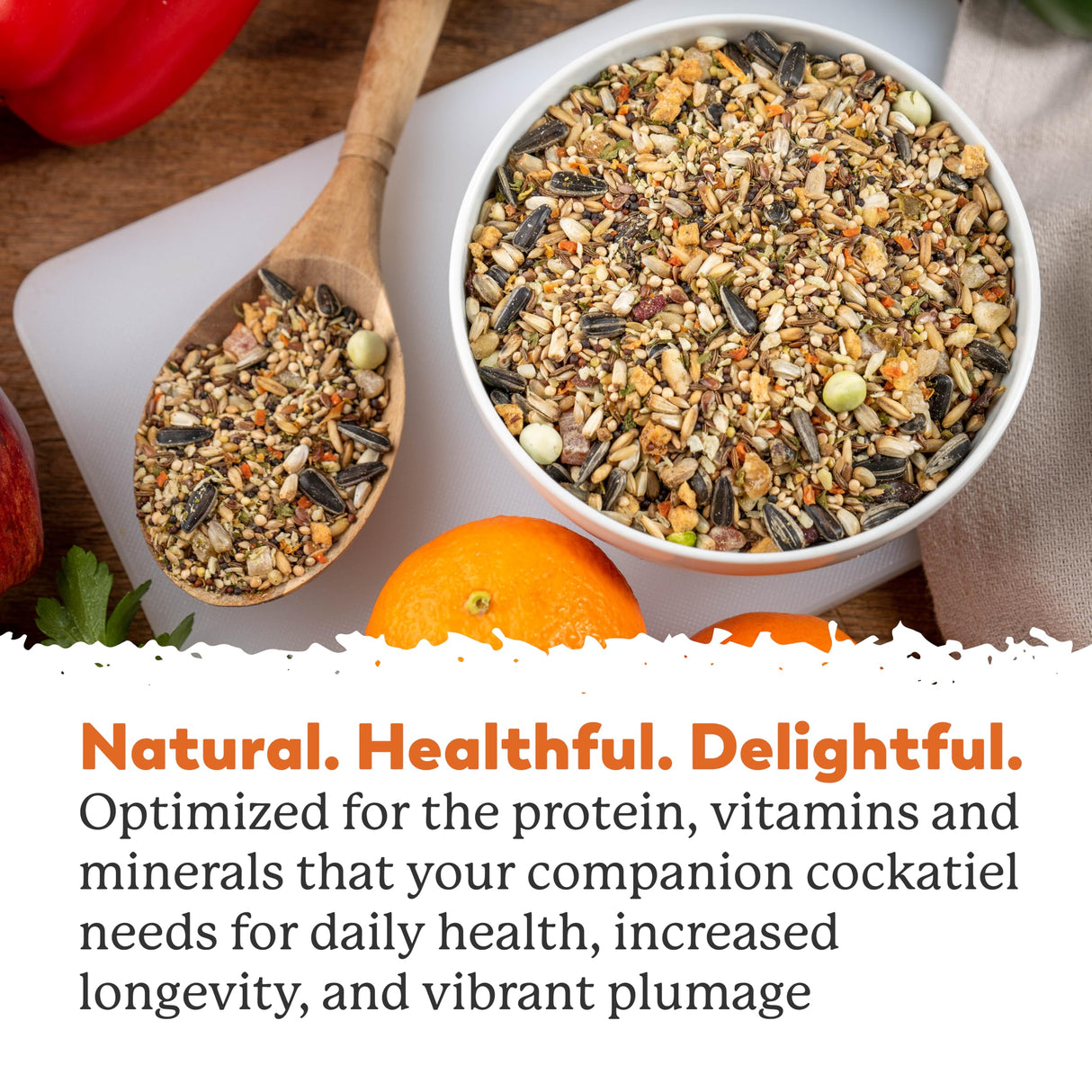Dr. Harvey's Colossal Cockatiel Blend, All Natural Daily Food for Cockatiels (4 pounds)