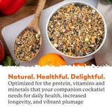 Dr. Harvey's Colossal Cockatiel Blend, All Natural Daily Food for Cockatiels (4 pounds)
