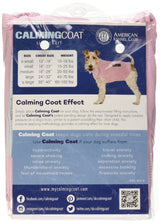 American Kennel Club Anti Anxiety and Stress Relief Calming Coat for Dogs, Extra Large, Pink