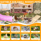 Kagoty 40 PCS Hamster Toys Set, Guinea Pig Toys Enrichment Hamster Tubes and Tunnels, Rat Enrichment Toy with Bridge, Seesaw, Swing, Ball for Gerbils, Chinchillas, Dwarf and Syrian Mouse