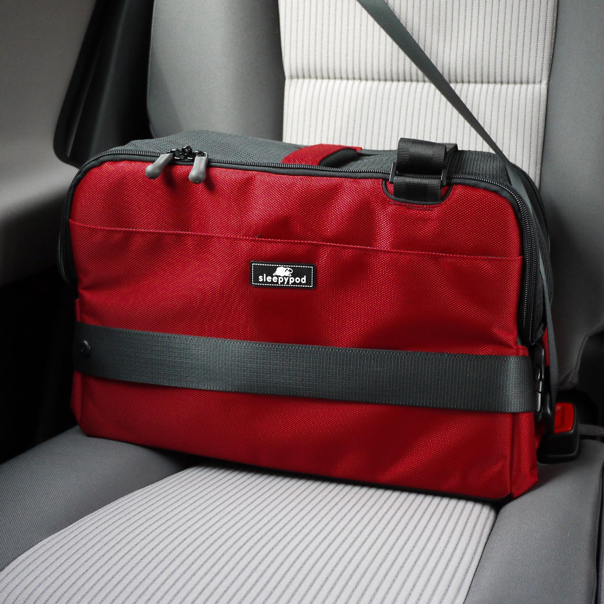 Sleepypod Atom - Airline Approved Pet Carrier and Crash-Tested Car Seat for Cats and Dogs up to 12 lbs. (Strawberry Red)