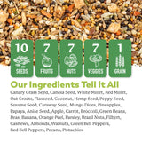Dr. Harvey's Our Best Parakeet Food, Wholesome Seeds, Nuts, Fruits, and Vegetable Bird Feed for Budgies and Parakeets (4 Pounds/1.81 kg)