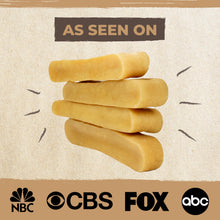 Load image into Gallery viewer, Mighty Paw Yak Cheese Dog Chews – All-Natural Long Lasting Hard Chew for Aggressive Chewers – High Protein, Odor-Free Dog Treat – 3 Ingredient Natural Yak Chews for Large Dogs – (4 Pack)
