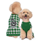 Harry Potter Slytherin Dog Sweater - Pet Outerwear for Dogs - Officially Licensed Dog Apparel & Accessories for Hogwarts Houses, Size Large