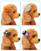 PET SHOW 100 Pack Dog Hair Bows with Rubber Bands for Small Medium Dogs Girls Boys Female Male Puppies Yorkies Topknot Cats with Long Hair Assorted Random Pet Grooming Accessories