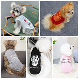 Custom Dog Shirt, Personalized Summer Breathable Pullover Pet Outfit With Name/Text/Photo/Logo for Dogs Puppy Cats Kitten