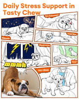 Calming Chews for Dogs 150ct - Anxiety Relief Support & Relaxation for Everyday Stress - Dog Soft Chews with Melatonin - Sleep Aid for Dogs (Peanut Butter Flavor)