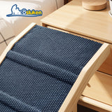 Dog Ramp for Bed, L63 W17 Foldable Pet Ramp for Small Large Dogs Cats, Dog Ramps for High Beds Car, High Traction with Platform 6 Adjustable Heights 24" to 30" Up to 220LBS, Wood (Wood, 63"X 17")