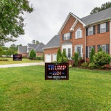Trump Yard Signs,Donald Trump 2024 Yard Sign with H-Stakes 18" X 12" Double Sided Printing,Take America Back Trump Signs Voted for Trump Lawn Signs Decoration Outdoor Yard Lawn Garden Community Signs