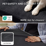 Bedsure ComfyFleece XL Dog Bed for Crate - Extra Large Orthopedic Pet Beds with Removable Washable Cover, NOT Waterproof Egg Crate Foam Mat for Pets Up to 80 lbs, 41"x27"x3.3", Not for Chewers