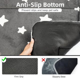 Mora Pets Dog Crate Pad Dog Kennel Bed Mat for Large Dogs Washable Cute Star Pet Bed for 36 inch Cage Ultra Soft Flat Puppy Cat Cushion for Cozy Sleeping Anti-Slip Grey 36 x 23