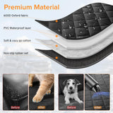XHRING Dog Car Seat Cover for Ford F150 F-150 F250 F350 Superduty Truck Back Seat Accessories 2000-2025 2026, Lariat/King Ranch/Platinum/Raptor/Lightning Scratchproof Pet Bench Backseat Covers Orange