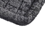 MidWest Homes for Pets QuietTime Giant Dog Bed – Gray Faux Fur Bolster, Ultra-Soft and Machine Washable, Fits 54-Inch Crates and Carriers, for XXL Breed Dogs
