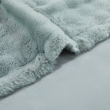 Modern Threads Water-Resistant Faux Rabbit Fur Pet Blanket for Dogs & Cats – Ultra-Soft Couch, Bed & Crate Protector, 40x50 Light Blue
