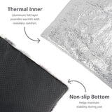 Petace Self Warming Cat Bed, 30" x 20" Ultra Soft Cat Dog Pet Heating Pad for Indoor Outdoor, Non-Slip Heated Dog Mat Thermal Blanket