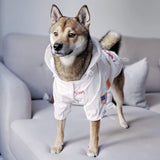 ChoChoCho NASA Raincoats, Reflective Rain Jacket Water Proof, Dog Costume, Cat & Puppy Stylish Streetwear Outfit (White, 2XL)
