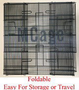 3-Levels Easy Portable Collapsible Ferret Chinchilla Sugar Glider Rats Mouse Animal Critter Chew-Proof Metal Carrier Travel Cage with Narrow 3/8-Inch Bar Spacing Easy to Setup No Tools Needed