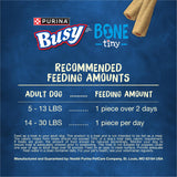 Purina Busy Bone Adult Toy Breed Dog Chew Bone Treats, Tiny - 60 ct. Pouch