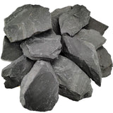 Voulosimi Natural Slate Rocks PH Neutral Stone Perfect Rocks for Aquariums, Landscaping Model,Tank Decoration,Amphibian Enclosures (12 LB, 5-7 inch)