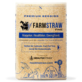 HealthiStraw FarmStraw Fine Cut, 3 cu ft (25 lb) Expands to 10+ cu ft – Wheat Straw Bedding for Homesteads, Hobby Farms & Small Pets – Dust-Free, Allergen-Free, Absorbent, Soft, Sustainably Sourced