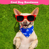 40 Pcs Plain Dog Bandanas Bulk Sublimation Heat Transfer Washable Adjustable Dog Scarf Triangle Scarf for Small Medium Large Pets, 20 Colors, 25.5"×16.5"