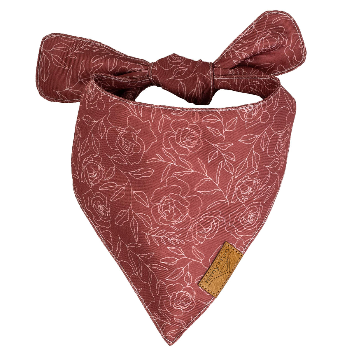 Remy+Roo Small Spring Bandanas - 4 Pack Rubi Set | Premium Durable Adjustable Polyester Fabric | Patented Shape Girl Dog Bandana, Floral Dog Bandana