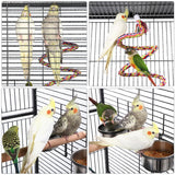Yaheetech 69-inch Wrought Iron Rolling Large Parrot Bird Cage for African Grey Small Quaker Amazon Cockatiel Sun Parakeet Green Cheek Conure Dove Lovebird Budgie Play Top with Stand