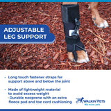 Walkin' Pets Front No-Knuckling Training Socks for Dogs - 3+ Inches, 100+ lbs