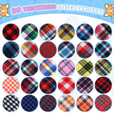 100 Pcs Bulk Dog Bandanas Plaid Dog Scarf Cute Pet Bandanas Washable Cotton Puppy Cat Bib Kerchief for Small Medium Large Pet Birthday Holiday Costume Accessories