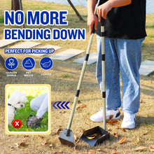 Load image into Gallery viewer, Dog Pooper Scooper,Tray and Spade Set Poop Scooper for Dogs, Adjustable Long Handle Metal Pooper Scooper with Bin for Pet Waste Removal, No Bending Clean Up for Medium and Large Dogs
