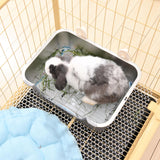 Sorstrem Stainless Steel Sifting Litter Box for Rabbit (M)