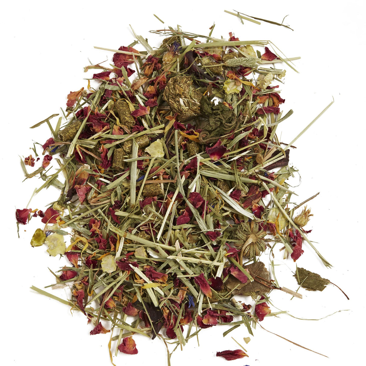 Tropical Carnival Natural Behaviors Grain-Free Guinea Pig Food – 4 Pounds, High-Fiber Timothy Hay Blend with Flowers & Leaves, Supports Natural Foraging, Chewing, and Digestive Health, Added Vitamin C